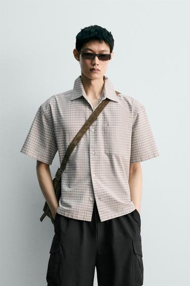 OVERSIZE FIT OXFORD SHIRT - Light grey by Zara