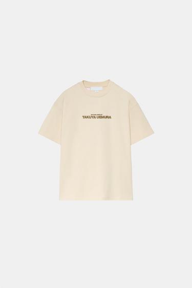 SAKURA ショートスリーブTシャツエクリュZaraのSAKURA ショートスリーブTシャツ - エクリュ 