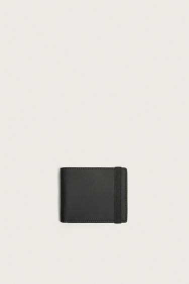 RUBBERISED WALLET - Black by Zara - Image 0