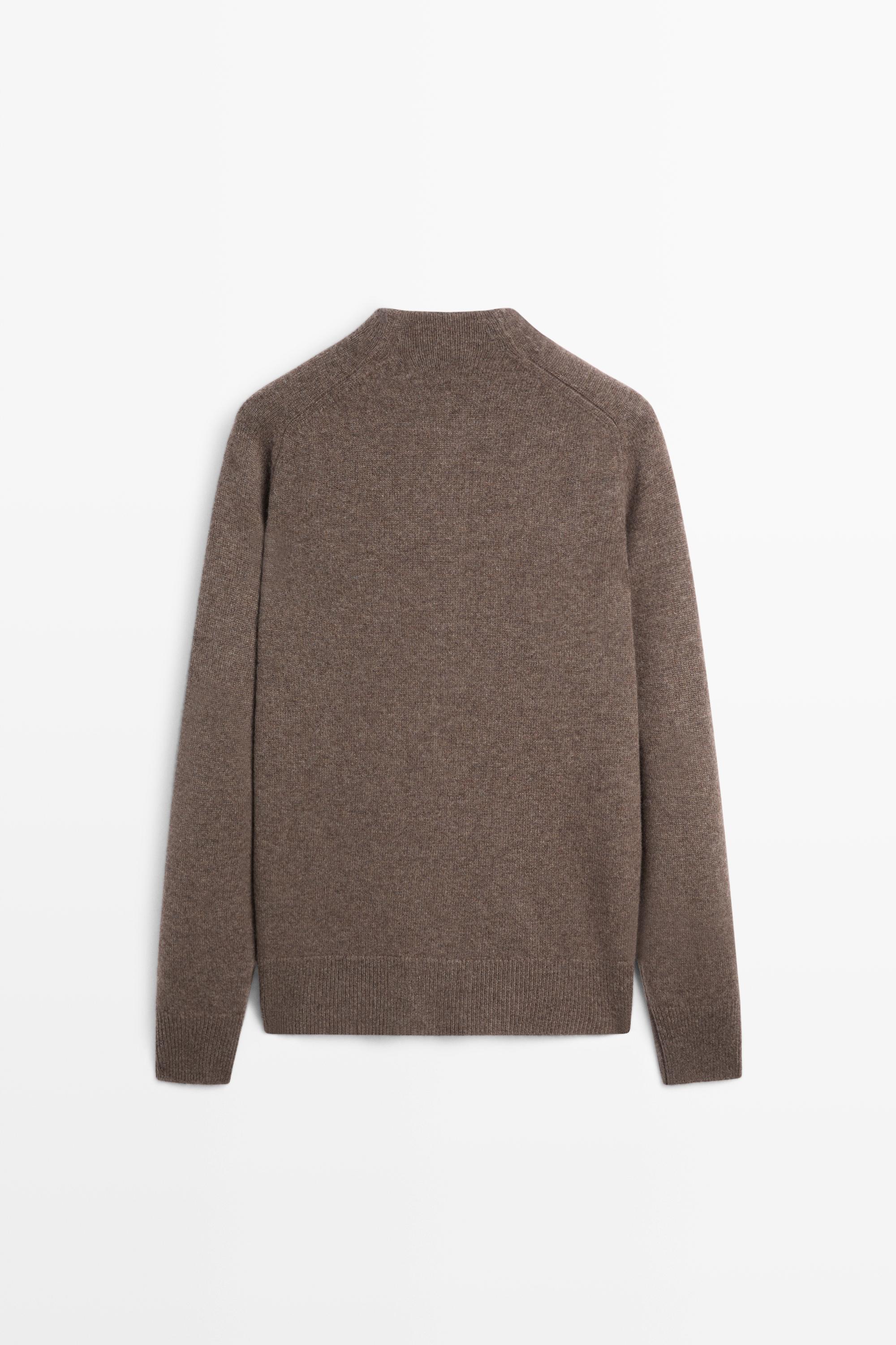 100% cashmere knit bomber cardigan