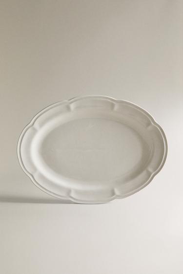 PIATTO PORCELLANA RILIEVO - Bianco di Zara - Immagine 0