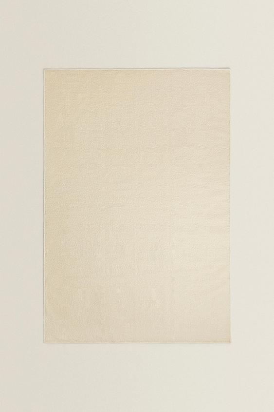 WAVY WOOL RUG - Oyster-white by Zara - Image 0