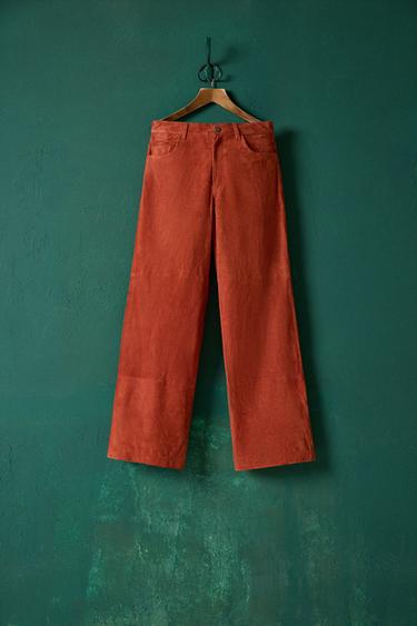 PANTALÓN PIEL ANTE LIMITED EDITION - Caldero de Zara