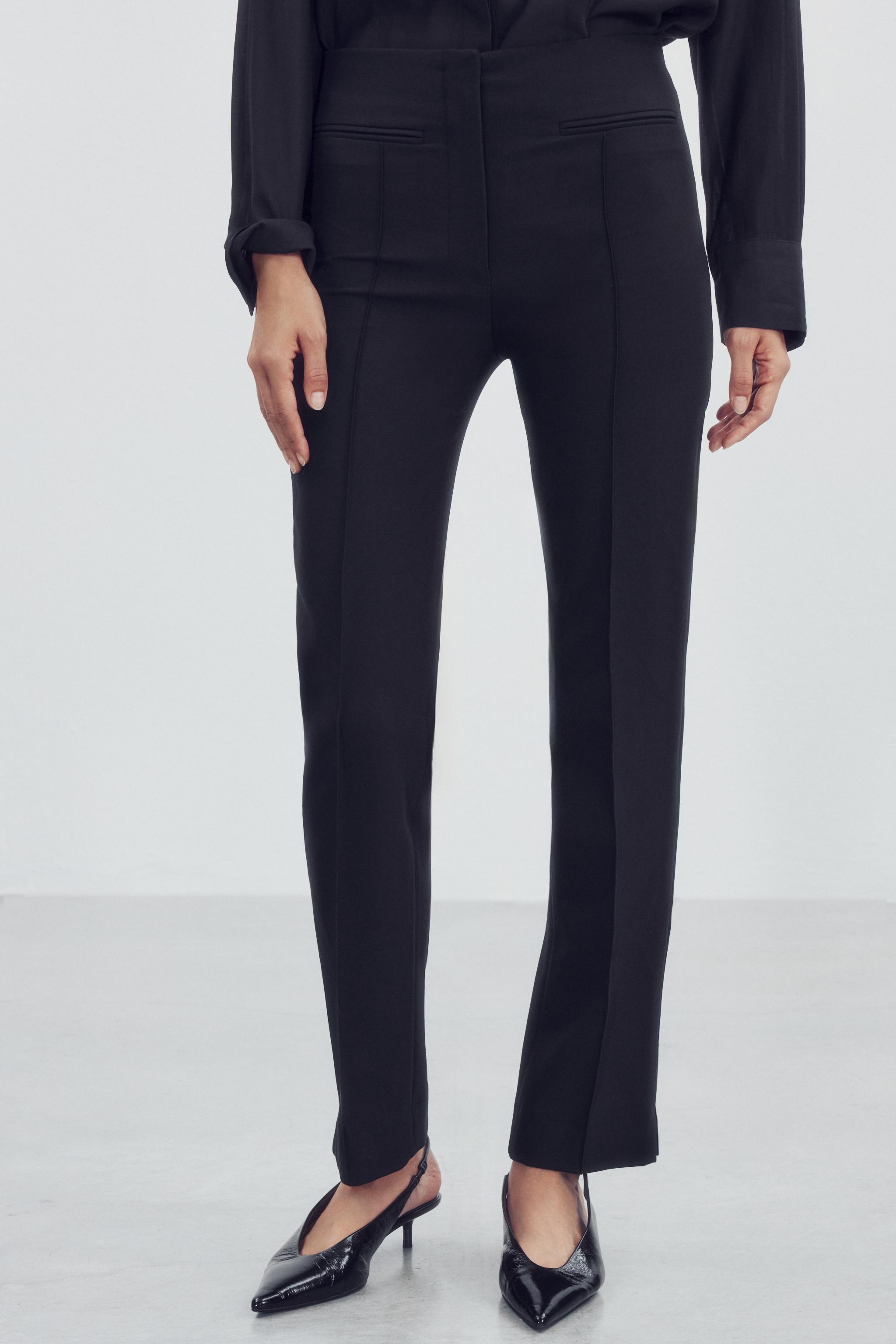 ZW COLLECTION SEWN-CREASE PANTS
