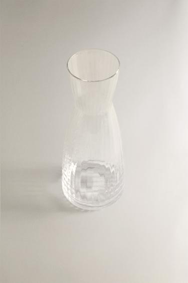 EMBOSSED WAVY GLASS PITCHER - 990 by Zara - Image 2