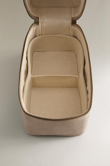 TROUSSE DE TOILETTE BIJOUX CUIR - Blanc écru de Zara - Image 4