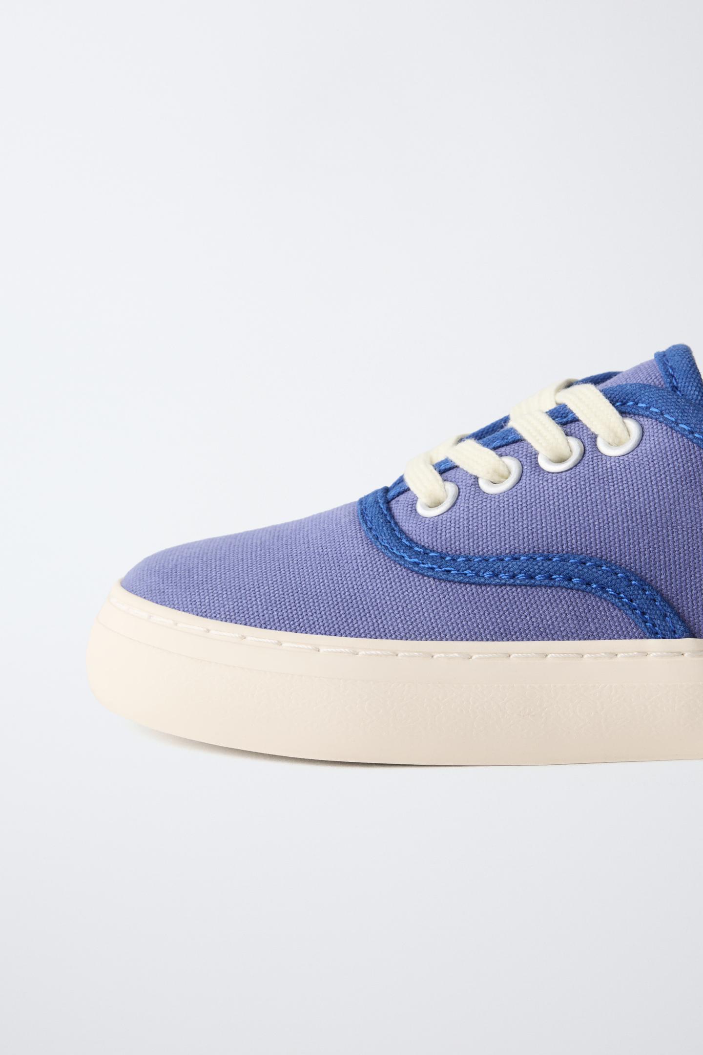 Детские кроссовки Zara Fruit OF the Loom™ Sneakers, цвет: Синий — фото 4