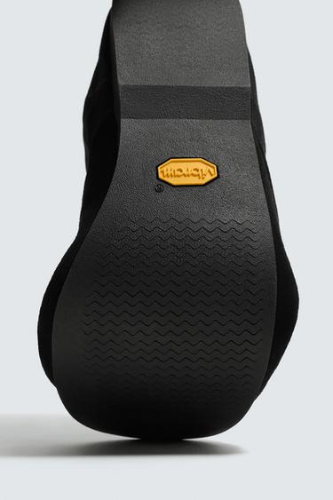 BOTTES EN CUIR À SEMELLES VIBRAM® AARON LEVINE X ZARA - Noir de Zara - Image 7