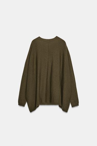 OVERSIZE WOOL JUMPER - Green by Zara - Image 5