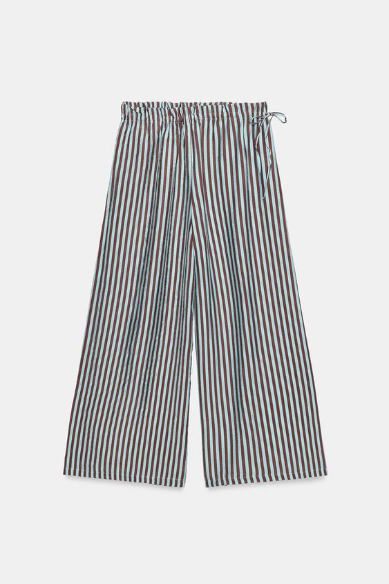 PANTALÓN PALAZZO - rayas de Zara - Imagen 0