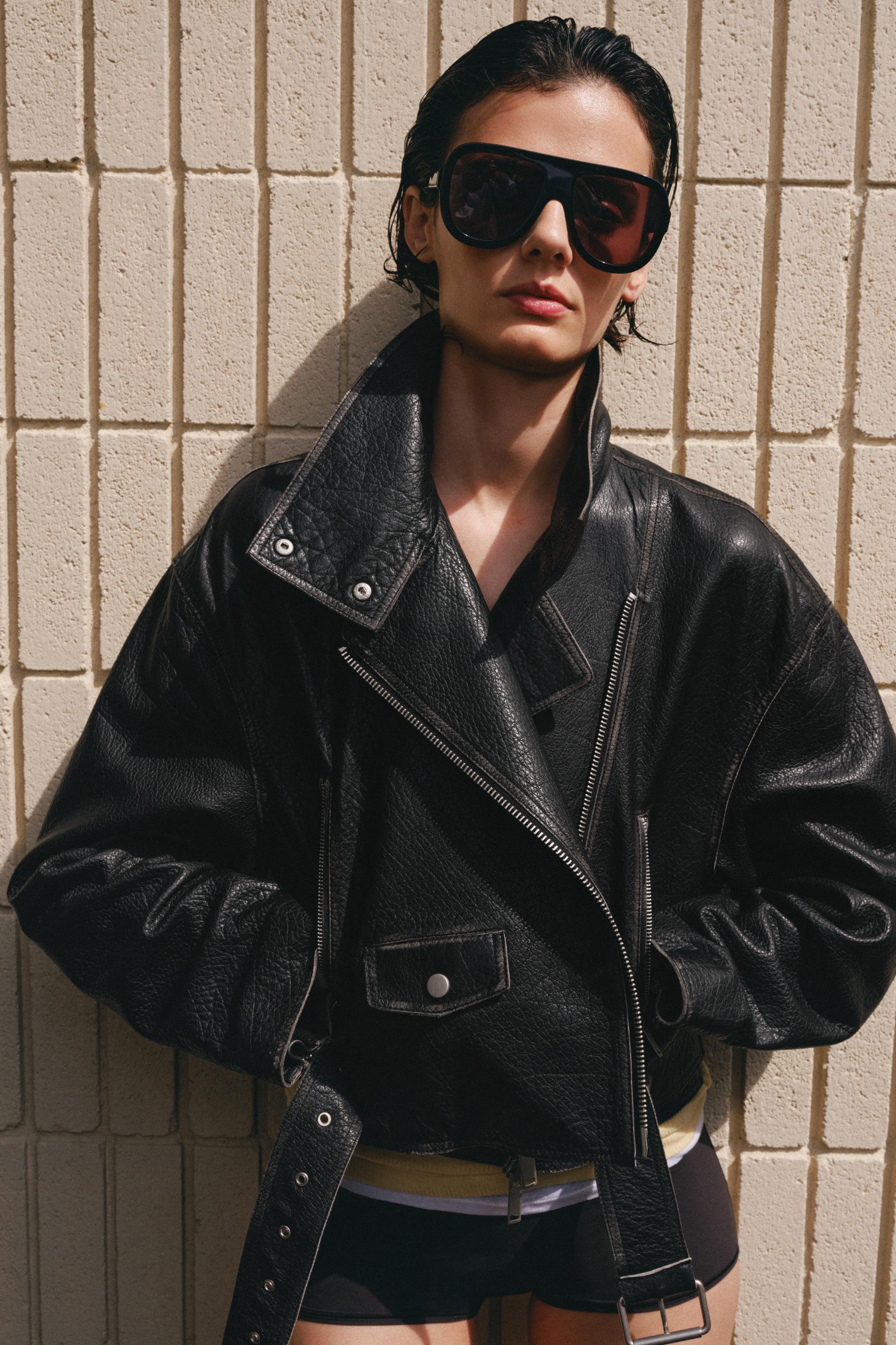 ZW COLLECTION LIMITED EDITION DERİ BIKER CEKET - Görsel 2