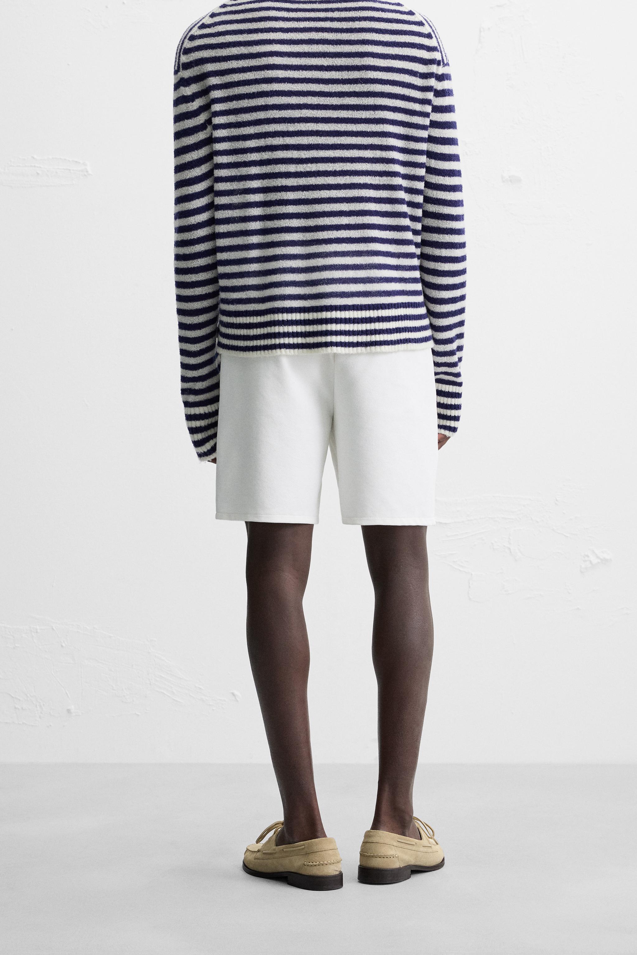 テクスチャーコンフォート バミューダパンツ - ベージュ | ZARA