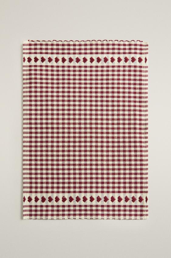 CHRISTMAS HEARTS PLACEMAT (PACK OF 2) - Red by Zara - Image 0