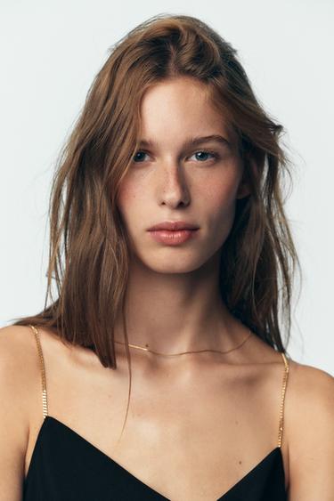 CHAIN STRAP CAMISOLE TOP - Black by Zara - Image 2