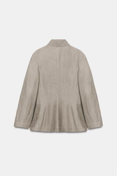 ZW COLLECTION FIREMAN CLASP JACKET - Grey marl by Zara - Image 6