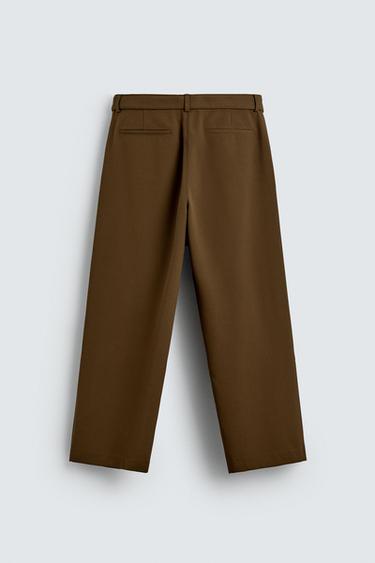 RELAXED FIT TROUSERS WITH BELT - Oil by Zara - Image 6