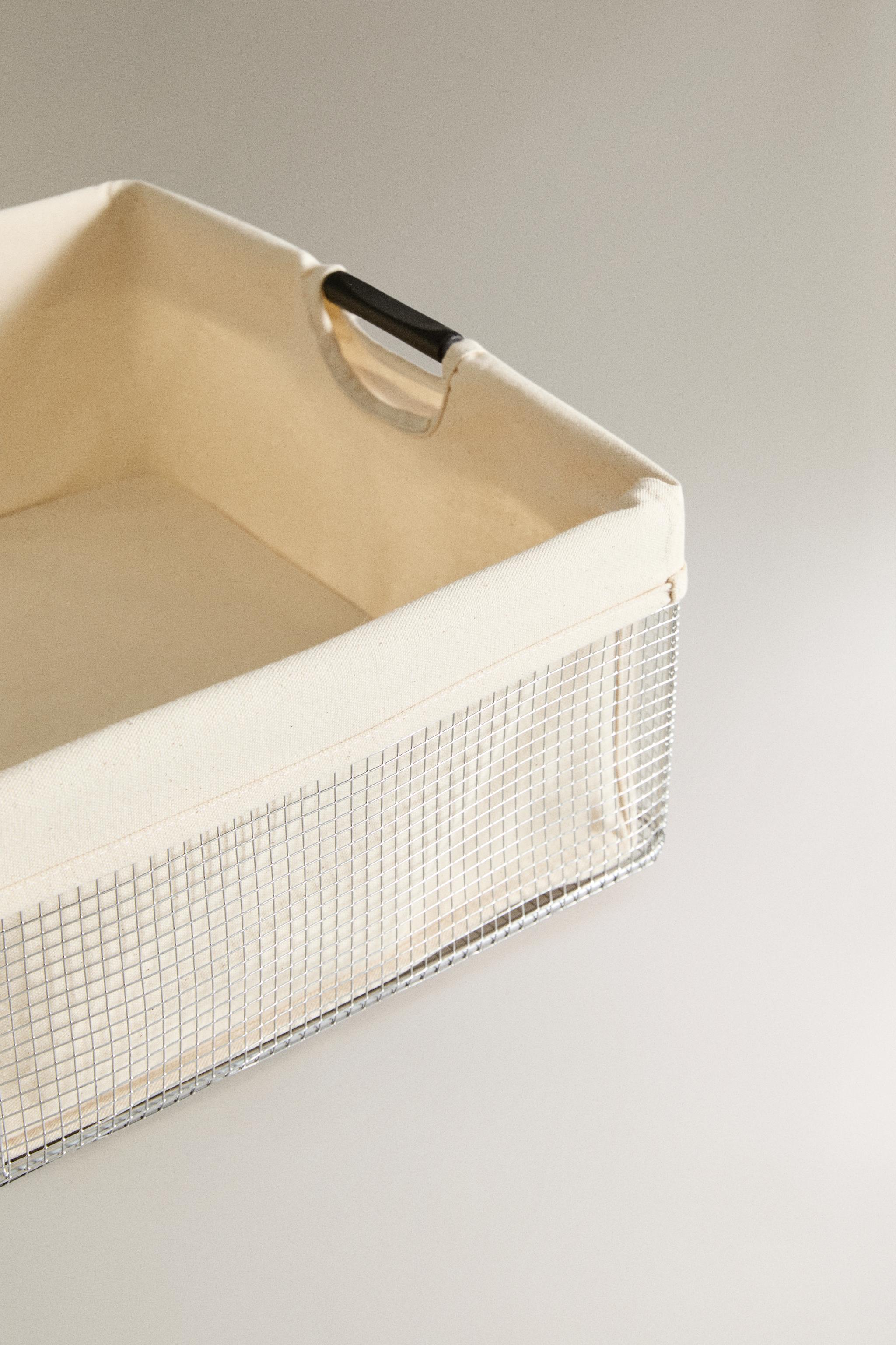 PANIER À LINGE MÉTALLIQUE
