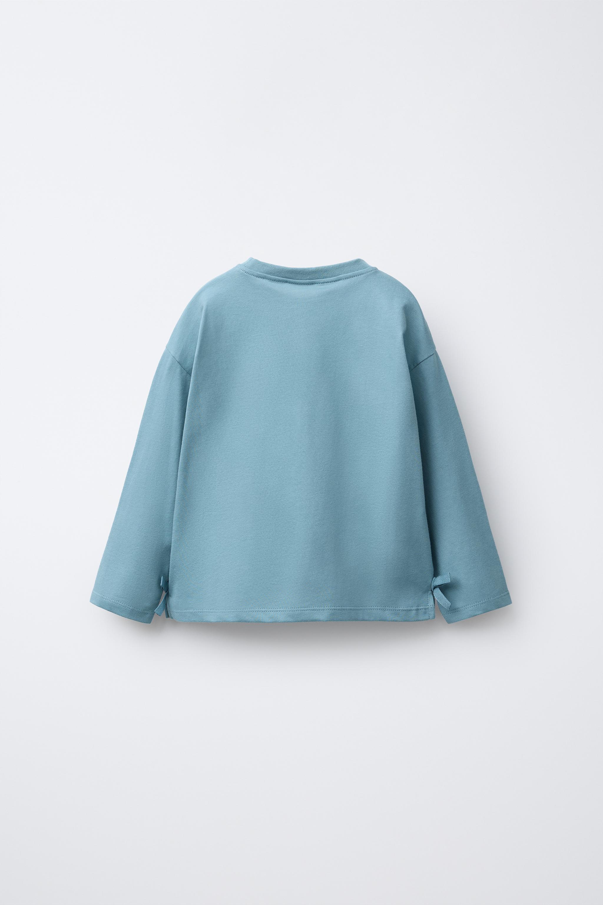 HELLO KITTY © SANRIO T-SHIRT WITH BOWS - Mid-blue | ZARA Georgia