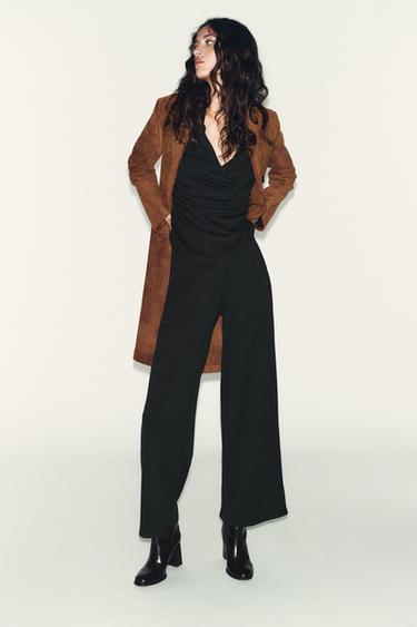 TOP AVEC FERMOIR LATÉRAL - Anthracite foncé de Zara