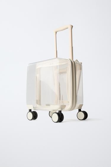 TRANSPARENT TRAVEL SUITCASE - Ecru White by Zara - Image 1