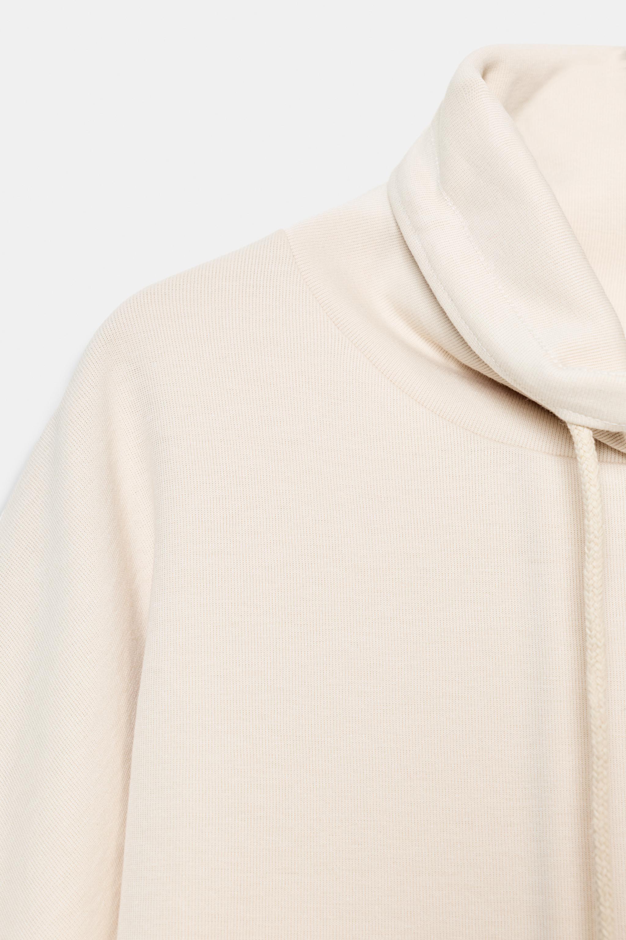 WASHED EFFECT INTERLOCK SWEATSHIRT