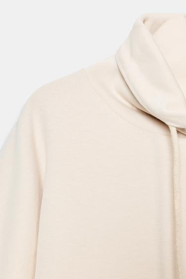 SWEAT INTERLOCK EFFET DÉLAVÉ - Écru de Zara - Image 9