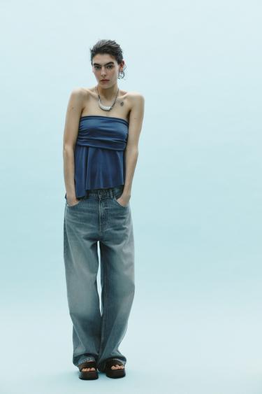 ASYMMETRIC MINI SKIRT - Blue by Zara - Image 0
