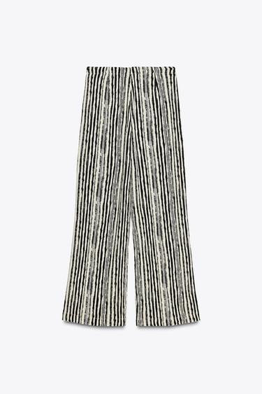 STRIPED WIDE-LEG PAREO TROUSERS - Stripes by Zara - Image 7