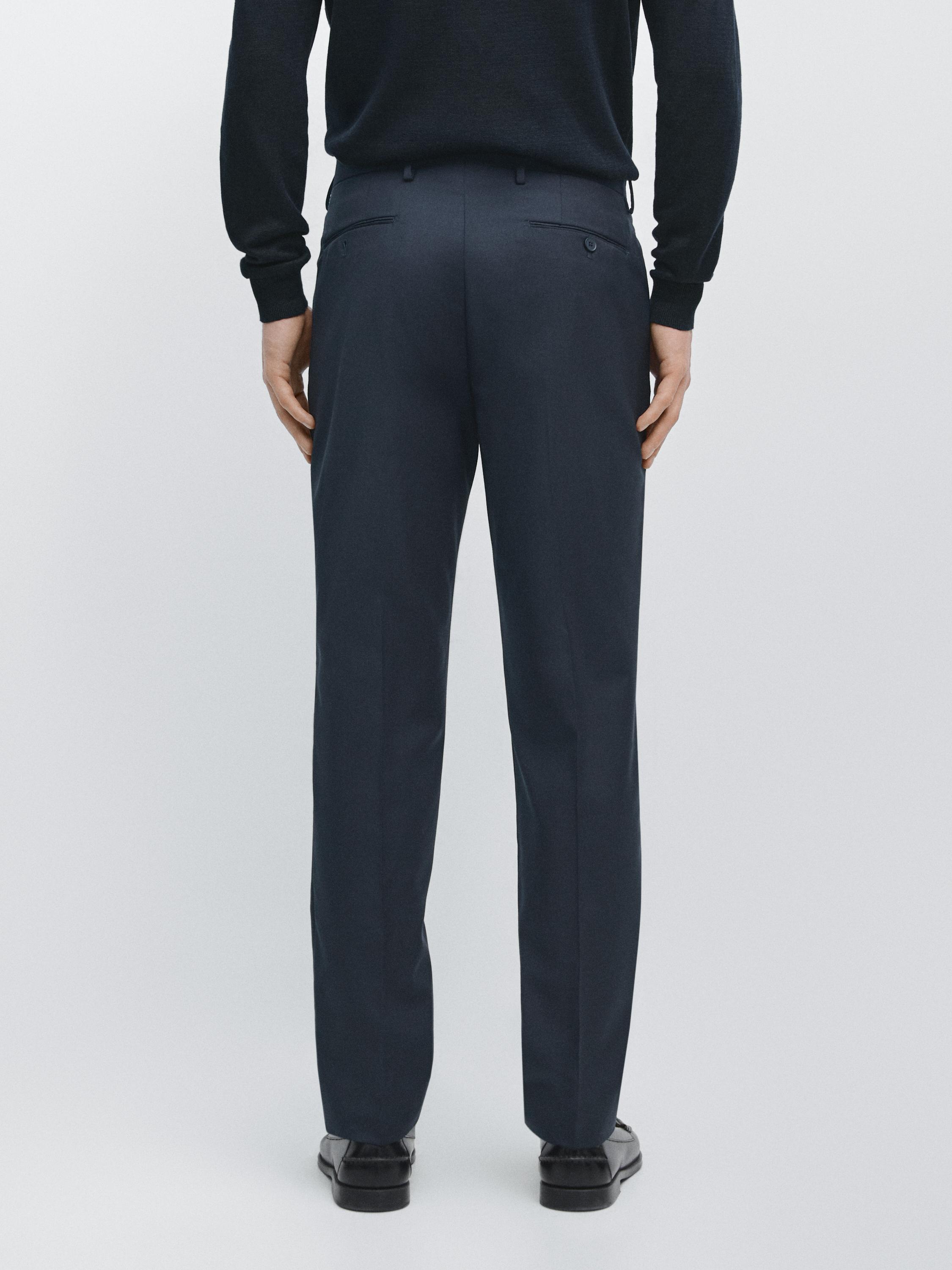 Cool wool suit pants