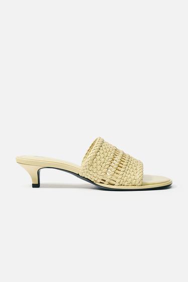 BRAIDED TOP MULES - Vanilla Yellow by Zara