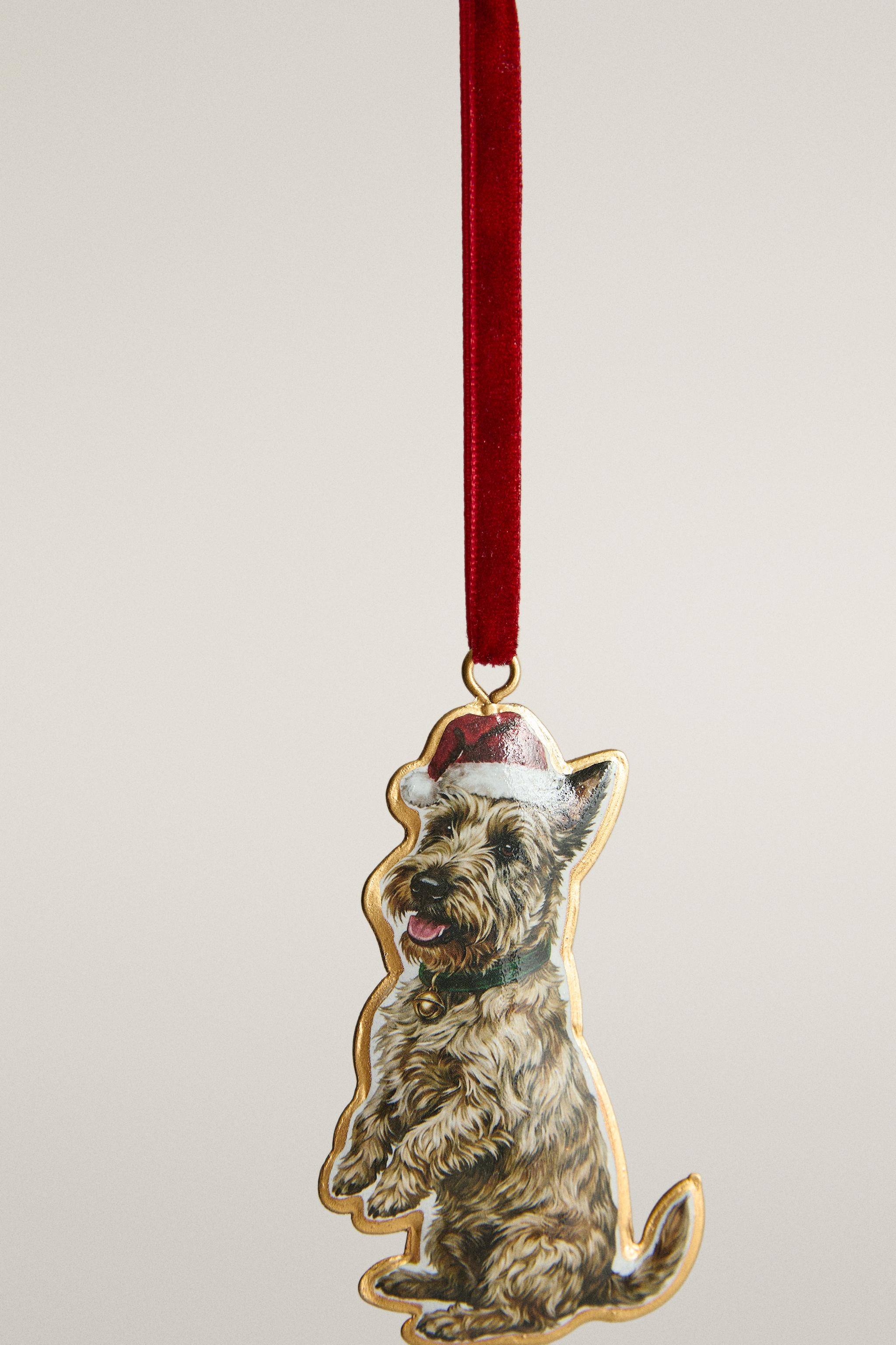 TERRIER DOG CHRISTMAS TREE DECORATION
