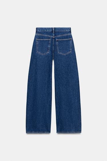 JEAN Z1975 LOOSE FIT TAILLE HAUTE AGRAFES - Bleu moyen de Zara - Image 7