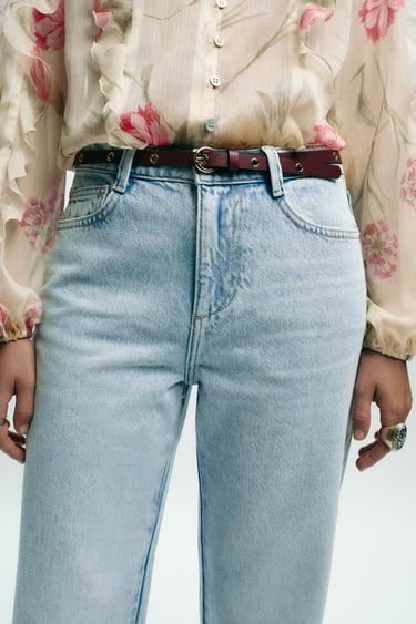 JEAN Z1975 REGULAR FIT TAILLE HAUTE CEINTURE - Bleu clair de Zara - Image 2