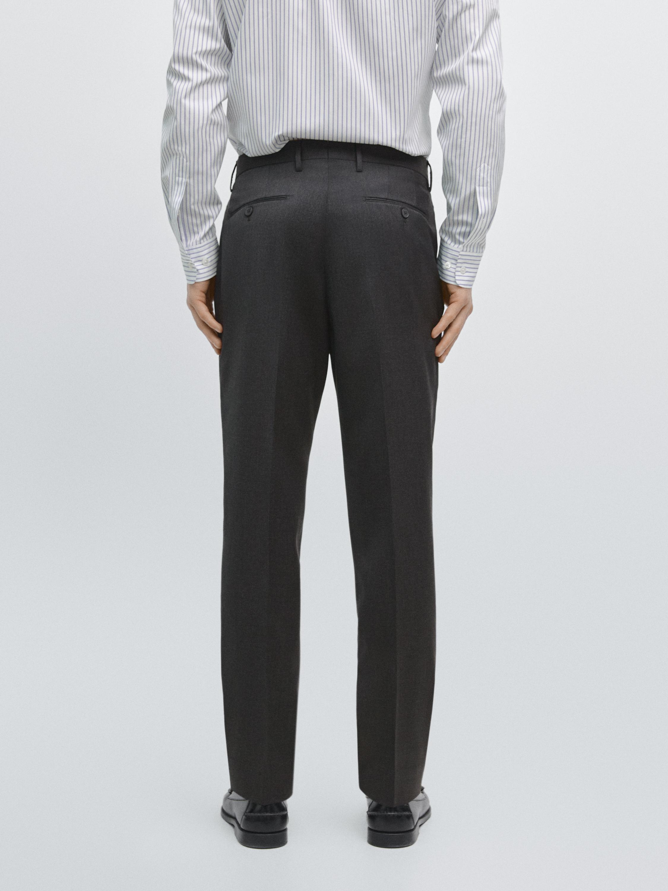 Cold wool suit trousers