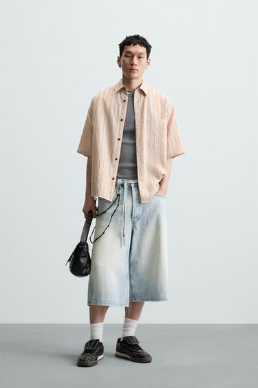 CAMISA FLUIDA LISTRADA - listrado da Zara - Imagem 0