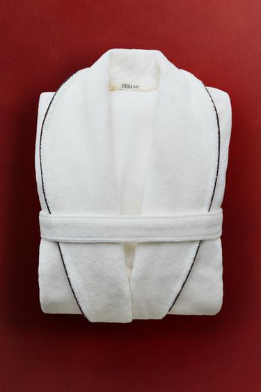 (400 GXM²) PEIGNOIR LISERÉ - Noir de Zara - Image 5