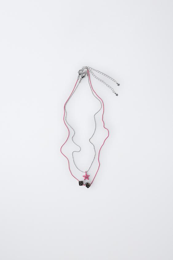 PACK DOS COLLARES DADOS Y ESTRELLA - Plata de Zara - Imagen 0