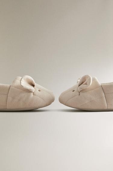 CHAUSSONS ENFANT ANIMAL - Gris de Zara - Image 4