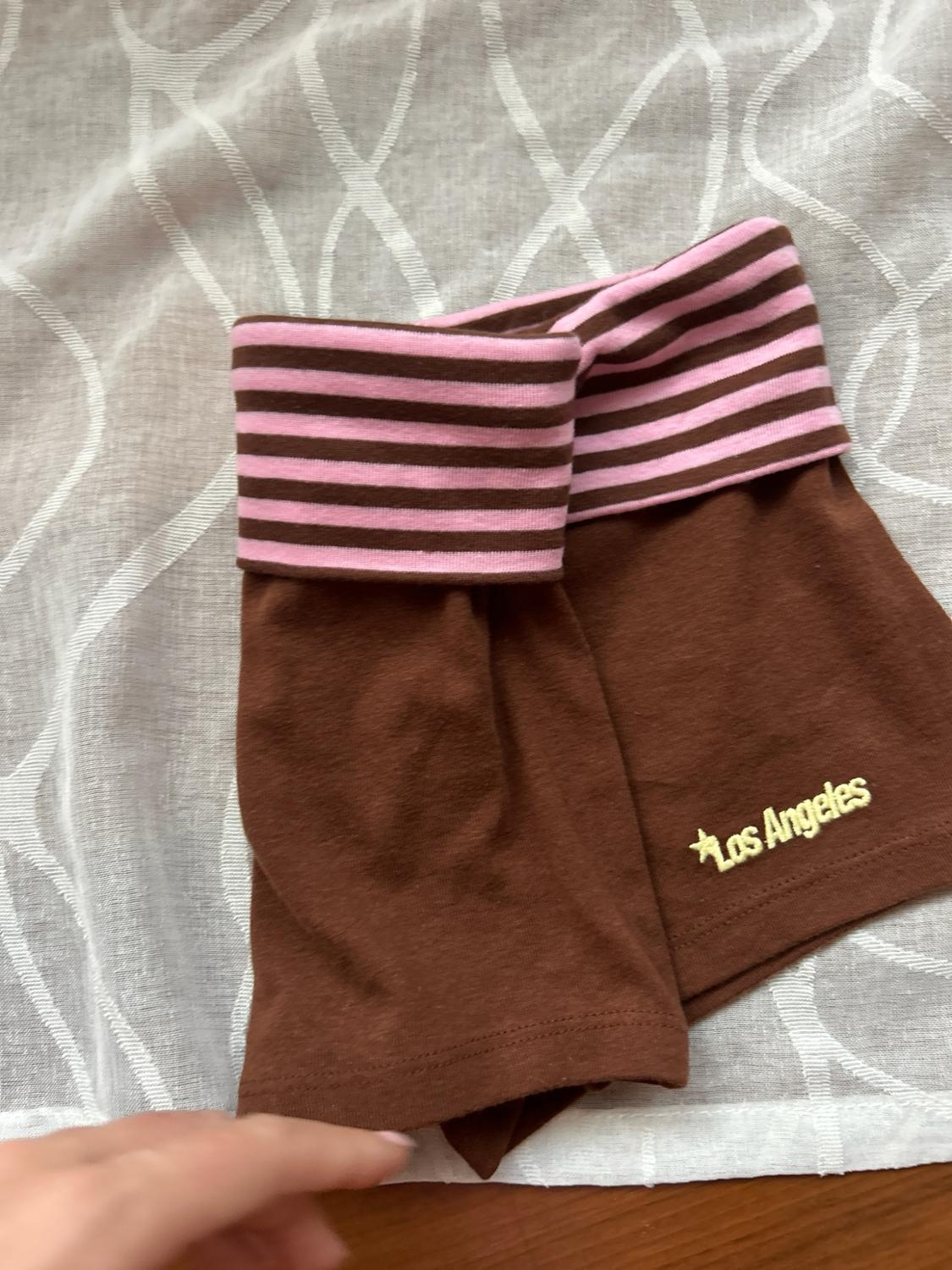 MINI SHORTS WITH STRIPED WAIST - Image 9