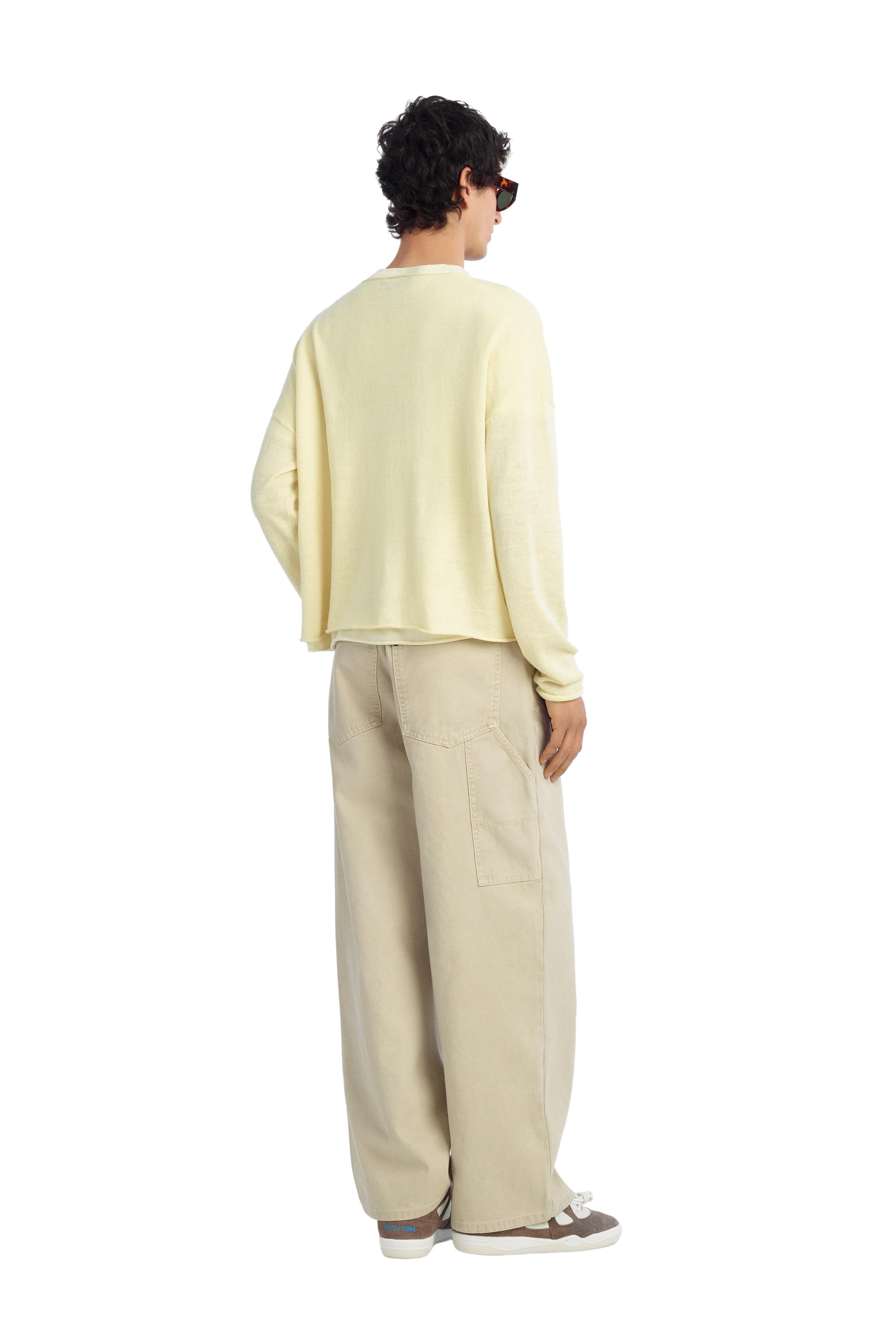 PULL COURT EN LIN ET LAINE
