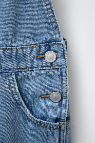 SHORT DENIM DUNGAREES - Blue by Zara - Image 3