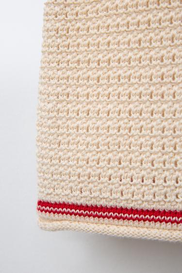BOW KNIT TOP - Ecru by Zara - Image 3
