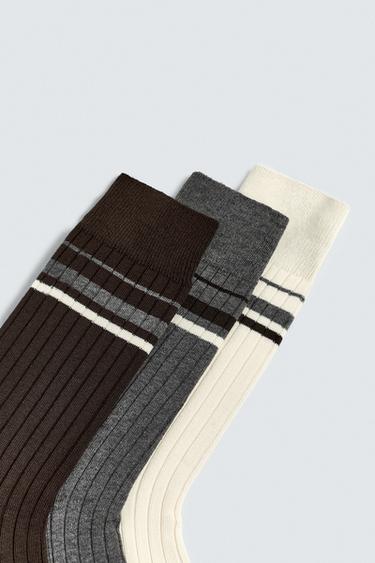 PACK OF 3 STRIPED SOCKS - various by Zara - Image 2