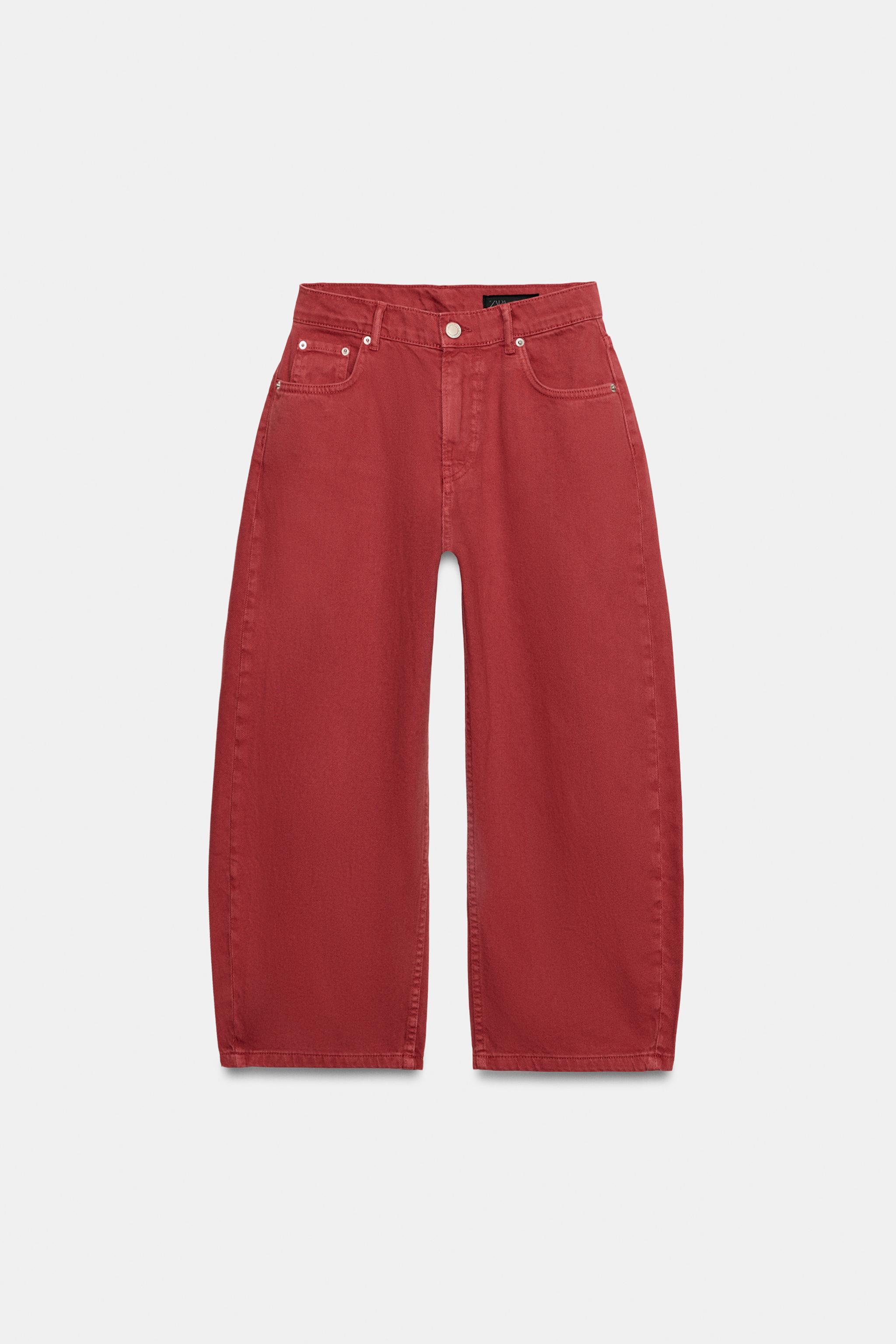 Zara ZW COLLECTION ORTA BEL BALON KAPRİ JEAN görsel 6
