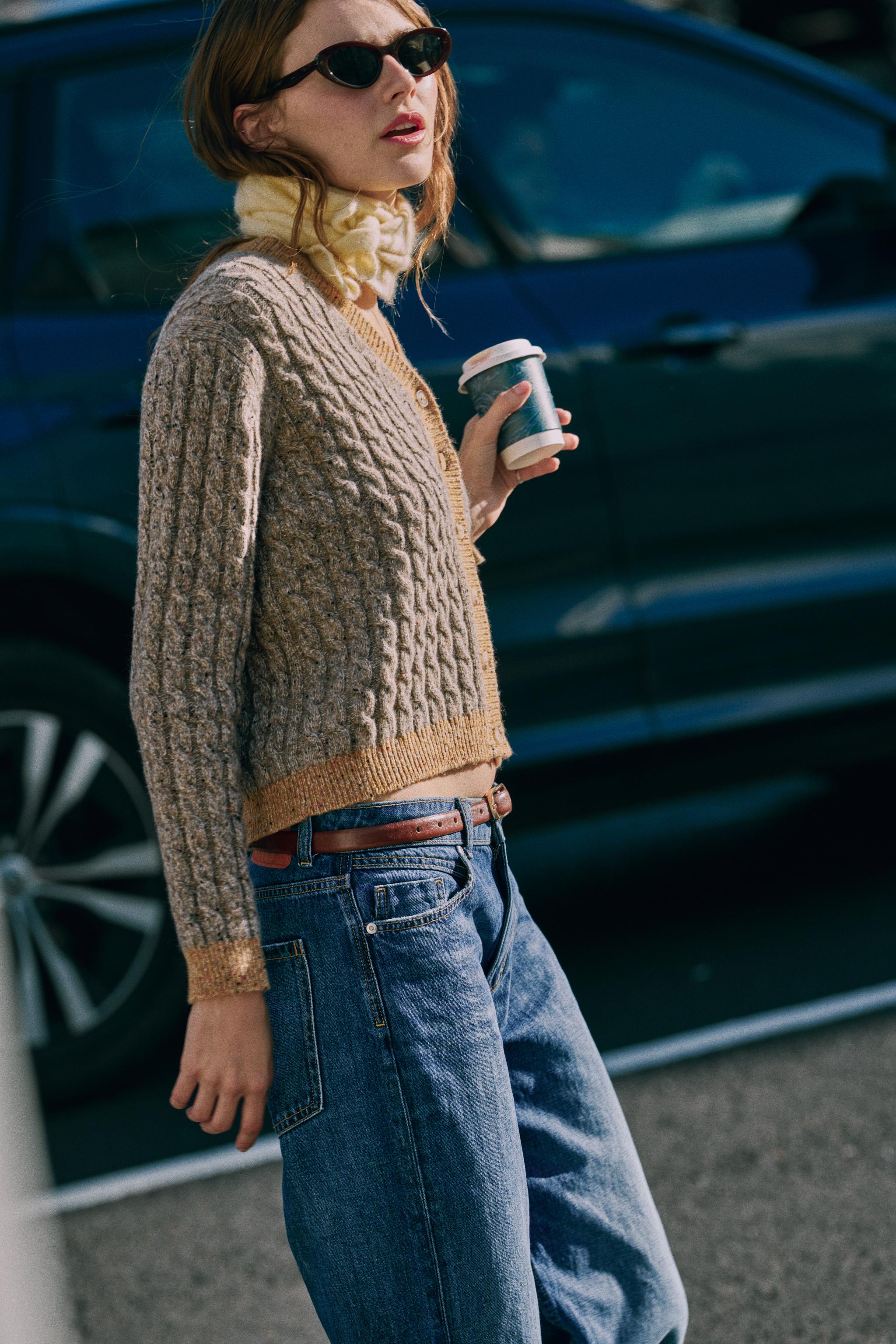 Wool Cable-Knit Cardigan by Zara