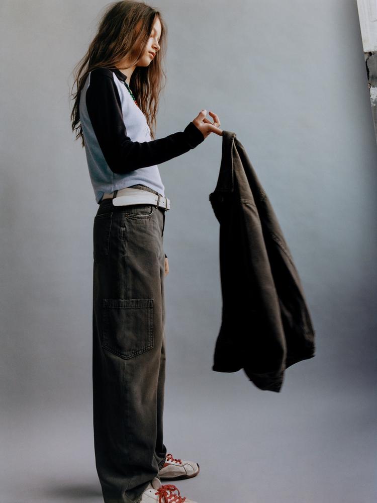 JEANS WIDE LEG CARGO