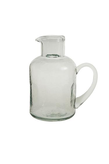 Zara HAMMERED GLASS JUG - 透明