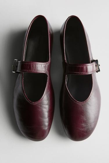 Bailarina piel craquelada - 1-629 de Zara - Imagen 0