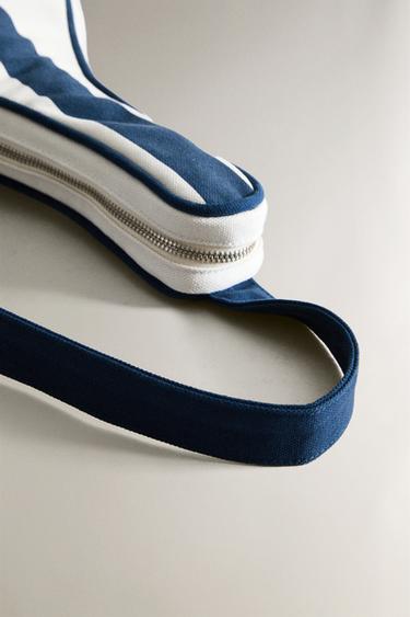 CANVAS PADEL RACKET CASE - Ecru / Blue by Zara - Image 5