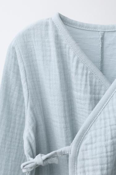 BODY LONG TEXTURÉ COMBINÉ - Bleu clair de Zara - Image 2